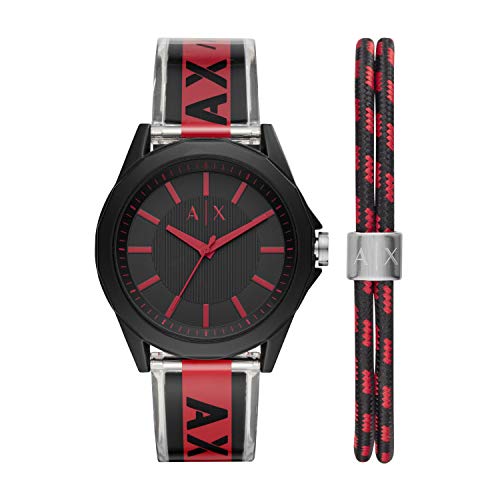 Preisvergleich Produktbild Armani Exchange Herren Analog Quarz Uhr mit Polyurethan Armband AX7113