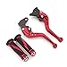 Krace Motorcycle Clutch Brake Levers Set Fit For Yamaha YFM 700R Raptor 700 2008 2009 2010 2011 2012 2013 2014 2015 2016 2017 2018 Adjustable w. 7/8" 22mm Rubber Handlebar Hand Grips
