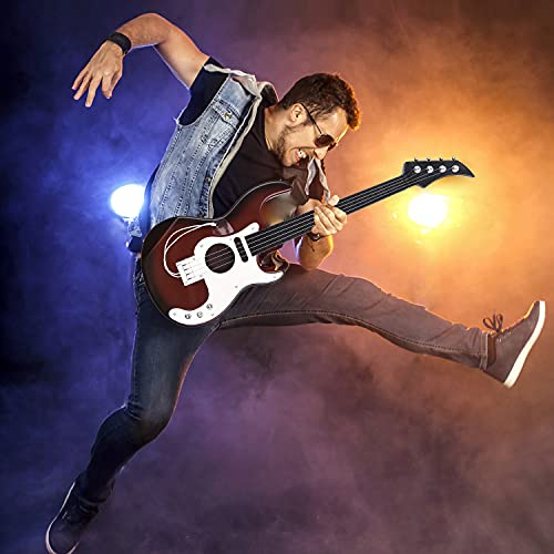 Penchen Children Simulation Bass Guitar 4-String Musical Instrument Educational Guitar Bass Toy For Kids Beginners 19 Inches, Red #TOP7