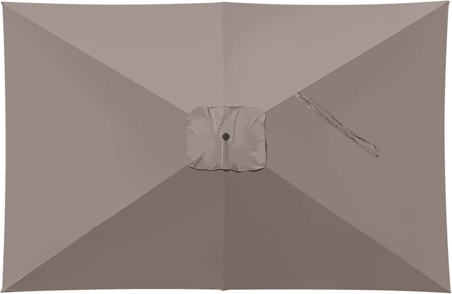 BenefitUSA Replacement Canopy Top Cover for 10' X 6.5' Cantilever Patio Umbrella Offest Parasol Top Replacement (Taupe)