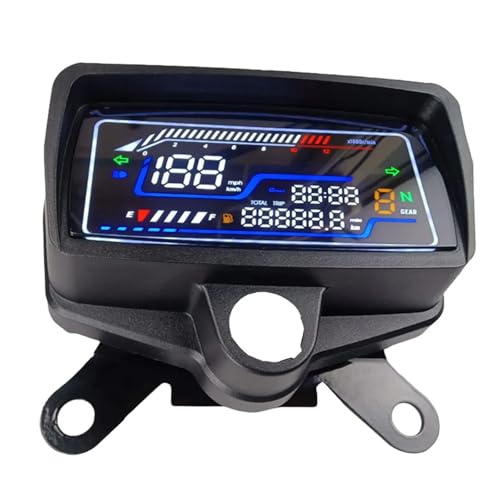 オートバイのダッシュボード液晶デジタルゲージパネル計器クラスタ 12V 速度走行距離計 CG125 CG150 用の視認性強化簡単なインストールスピードメーターゲージ