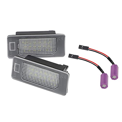 AUTO-STYLE Eclairage des Plaques d'Immatriculation LED compatible avec Skoda Octavia III/Fabia III/Kodiaq/Rapid/Superb III/Yeti