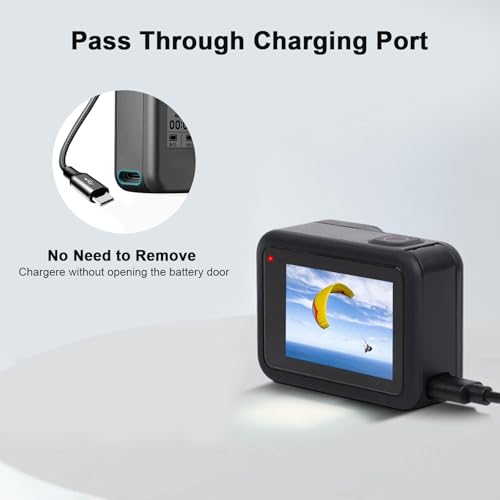 Tapa de batería para GoPro Hero 8 soluciona el cambio constante con su puerta de carga fácil 3