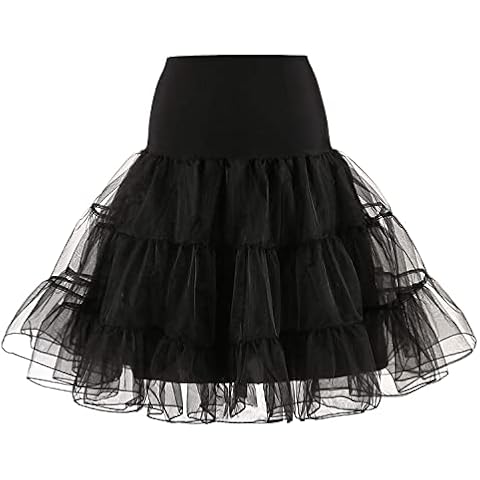 Sunqiran Retro Rockabilly Tulle Petticoat Cover