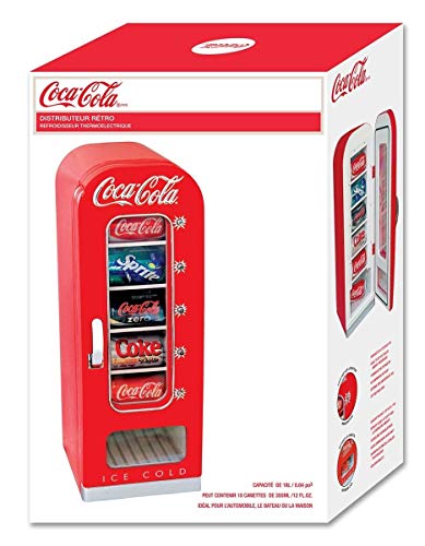 最安値 Coca Cola コカ コーラ レトロ調 コカコーラ 自動販売機型冷蔵庫 レトロベンディングマシーン Cvf18 G 10缶収納型 Vending Fridg 並行輸入品 の価格比較