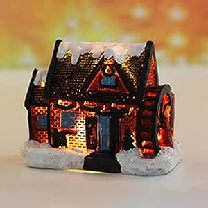 Isaken Domek Świąteczny LED Retro