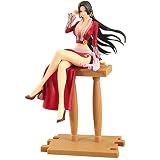 Hilloly 1 PCS Figuras de One Piece Hancock, Figuras del Rey Pirata Náutico Figures de Boa·Hancock Cupcake Toppers Adecuado para Decoración de Pasteles One Piece Boa·Hancock Temático, 20 cm
