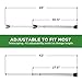 Sliding Door Security Bar, Door Jammer 2-in-1 Adjustable, Door Stoppers Security – 40 Different Adjustments, by Guard Dog Security