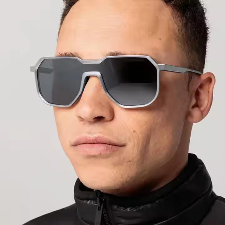 Image of Dervin UV Protected One Piece Designer Punk Style Metal Sunglasses for Men and Women