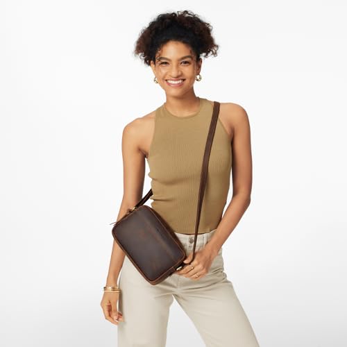 S-ZONE Crossbody Bags for Women Top Grain Leather Shoulder Handbags Camera Bag Purse Adjustable Strap Travel Daily Gift2