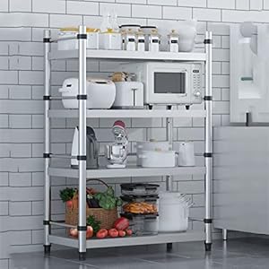 Generisch Generic Stehendes Mikrowellen-Bäckerregal mit 4 Ablagen