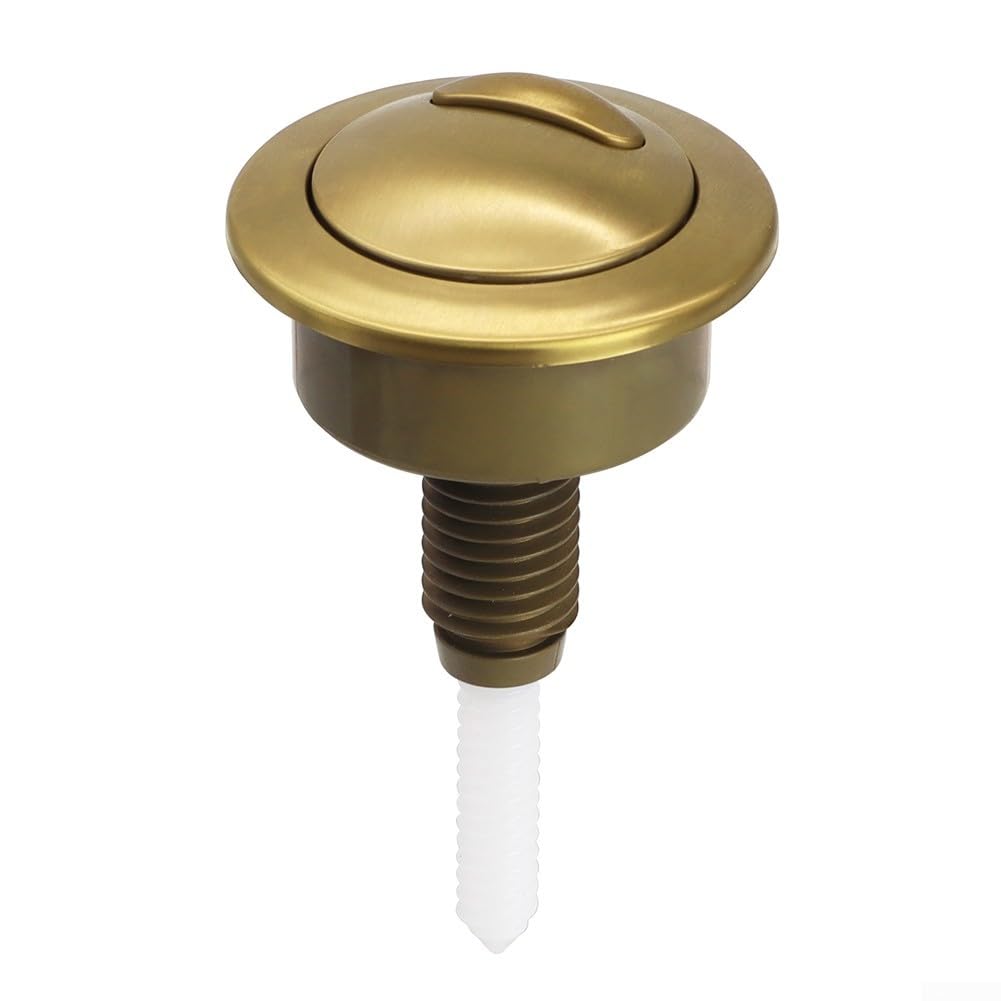 Botón de inodoro de oro cepillado para cisterna doble compatible con Optima49 de Twyford