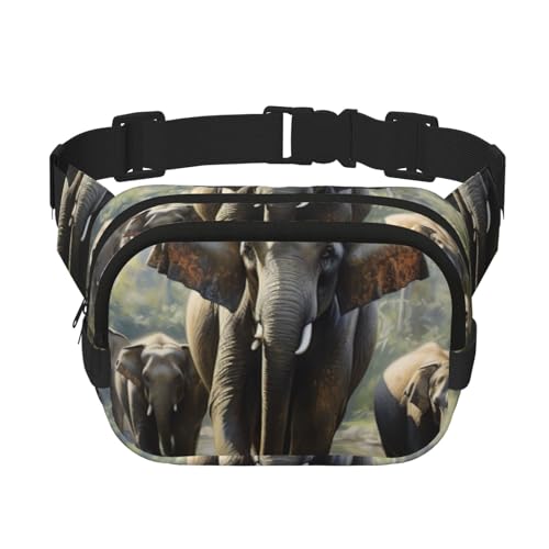 Imprimé éléphants asiatiques en coton pour décoration bohème