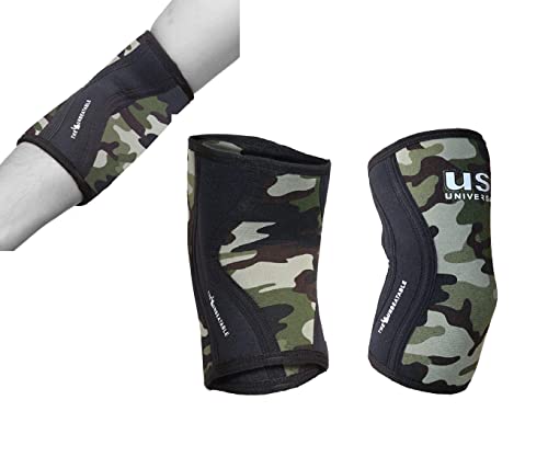 Image of Usi Universal Elbow Support, ES3 Elbow Sleeves For Fitness (Thickness 3mm, 1 Pair) Use For Weightlifting, Powerlifting, Cross Training (MEDIUM)