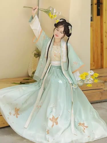 Hanfu de mujer con elementos tradicionales para paseos diarios de verano 6
