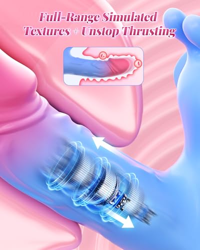 Thrusting Dildo Sex Toy Wearable Panties Vibrator - 4 in 1 Adult Toys Sex Machine with APP Remote Control Women Clit Stimulator G Spot Rabbit Vibrating Massager Wand Female Strap on Couples Games - Image 6