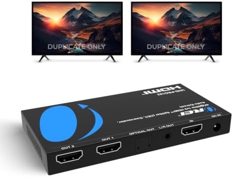 OREI 1x2 HDMI™ Splitter 4K@60Hz Audio Extract, CEC, Downscaler, HDCP 2.3