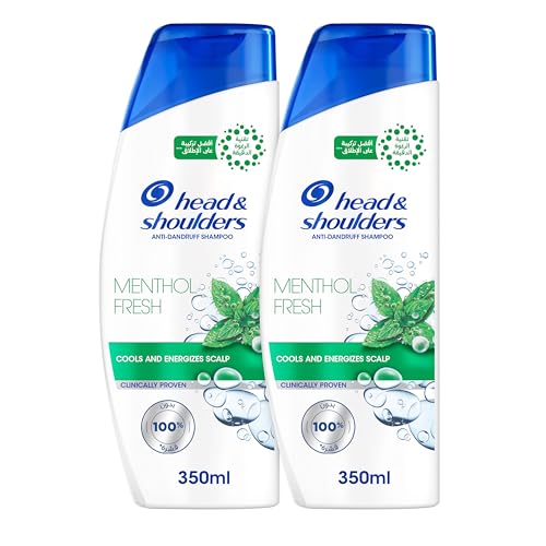 Head & Shoulders Menthol Fresh Anti-Dandruff Shampoo with MaxFoam Technology Dandruff Wont Come Back Cools and Energizes Scalp Clinically Proven 350ml+350ml