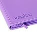 Vault X 12 Pocket Trading Card Zip Binder, 480 Cards, Premium Exo-Tec Album Material, 20 Side-Loading Pages, Folder, Sports, TCG (Purple)