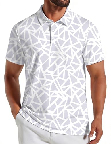 El Mejor Listado de Ropa de Golf para Hombre los 5 mejores. 42 COOFANDY Camisas de Polo de Golf para Hombres de Manga Corta Camisas de Golf con Cuello de impresión Casual