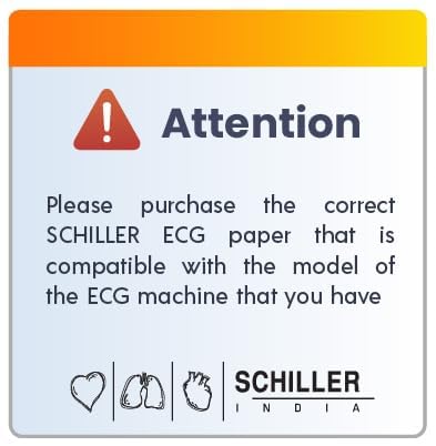 Image of ECG Paper For CARDIOVIT AT-102 G2 | SCHILLER ECG Paper | Length 280 mm And Height 210 mm | 114 Sheets In One Pack (THIN 114 Sheets)
