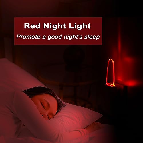Image of GREENIC Plug in LED Night Light Lamp 4 Pack with Light Sensor RED