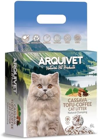 Cassava + Tofu + Café - Cat Litter - 6L - Arquivet