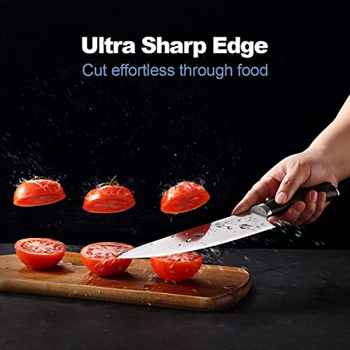 Ibeike 7-Piece Kitchen Knife Set, Professional Japanese Kitchen Knives, High Carbon Stainless Steel Sharp Blades With Well Balanced And Ergonomic Wood Handle For Chef Knife Set #TOP1