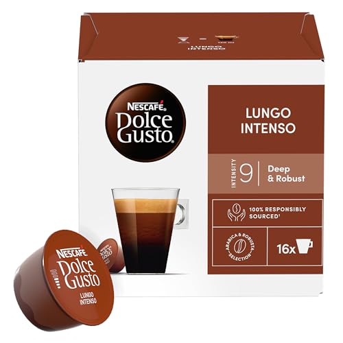 Café Capsules Compatible Dolce Gusto Lungo Intenso Intensité 9 Nescafe Dolce Gusto La Boîte De 16 Capsules - vue 4
