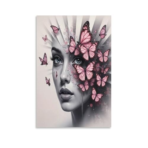 Kit Diamond Painting Papillon 5D adulte avec strass ronds de 50x60cm