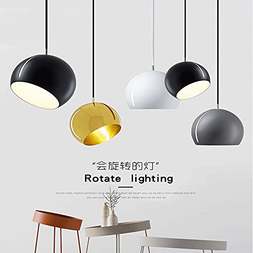 Suspension LED grise de style scandinave pour éclairage de salle à manger