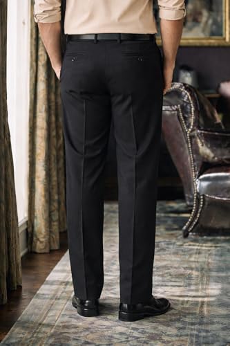 Image of Louis Philippe Men's Slim Fit Everyday Smart Wear Comfort Stretch Work Ready Solid Formal Trouser