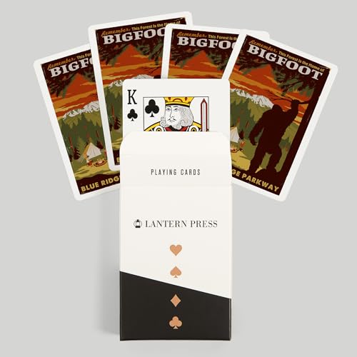 Baraja Poker Blue Ridge Parkway Home of Bigfoot 52 cartas miniatura 6