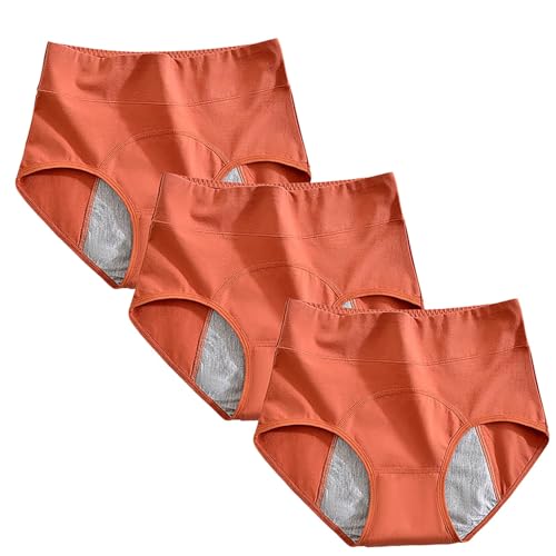 Bragas Mujer Ropa Interior de Bikini de Talle para Mujer Ropa Interior Transpirable para Mujer Bragas Culotte Mujer Algodon Bragas Pack Mujer (Red, XL)
