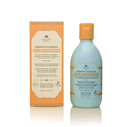 Nature Spell Growth Complex - Acondicionador sin sal 300 ml (infusionado con hierbas ayurvédicas), 100% vegano Cover