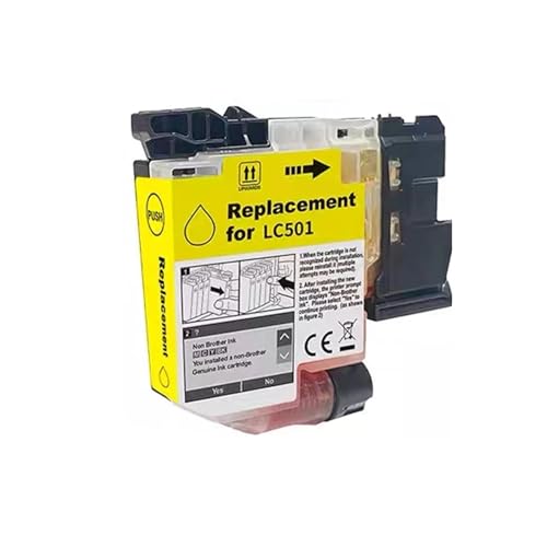 Cartouche d'encre LC 501 jaune pour imprimer vos dossiers de télétravail sur MFC-J1260DW