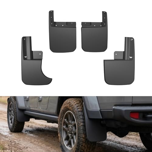 Image of Mud Flaps Splash Guards for 2020-2026 Jeep Gladiator JT, 4PCS