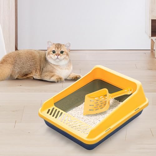 Caja de arena para gato abierta con lados altos Leefasy miniatura 5