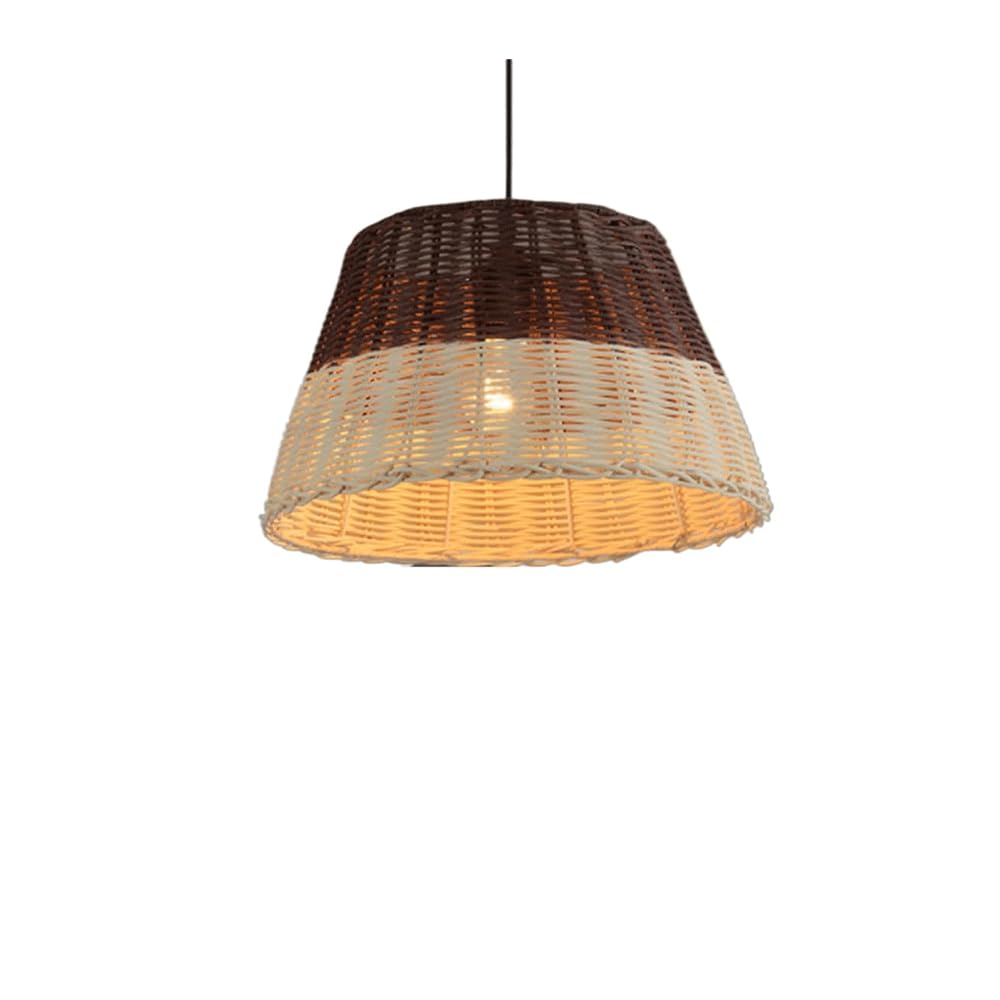 LYMSXAZOU Retro Handmade Rattan Chandelier Southeast Style Wicker Coastal Pendant Light Fixtures for Teahouse Bar Dining Room Club Hanging Ceiling Fixture, E26 Base Socket,