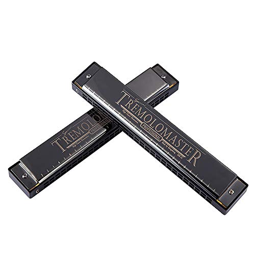 SHUIYUE 24 Trous Tremolo Harmonica Élégant C Tonalité Orgue à Bouche Noire pour Joueur Professionnel Étudiants Débutants… - Les Beatles, Paul McCartney, John Lennon, RIngo Starr, George Harrison SHUIYUE 24 Trous Tremolo Harmonica Élégant C Tonalité Orgue à Bouche Noire pour Joueur Professionnel Étudiants Débutants… – Image 4