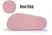 Weweya Shower Slippers Women Men Lightweight House Slides for Bathroom Dorm Beach Gym Pink Women Size 9 Men Size 7