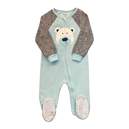 Babys and Toddlers Cozy Fleece Non-Slip Footed, Zip-Front, Blanket Sleepers for Sleep and Play - Pack of 22