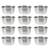Lot Économique De 12 Pièces: Ce set de mini bols à sauce inox permet un service homogène et pratique lors de grandes réunions ou événements, réduisant le risque de casse et facilitant le service