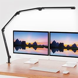 LED Desk Lamp with Clamp,Adjustable...