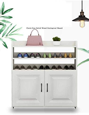 Shoe Rack Shelf Console Cabinet Simple Multi-Layer Large Capacity Shoe Cabinet Storage Cabinet Wooden Shoes(E)