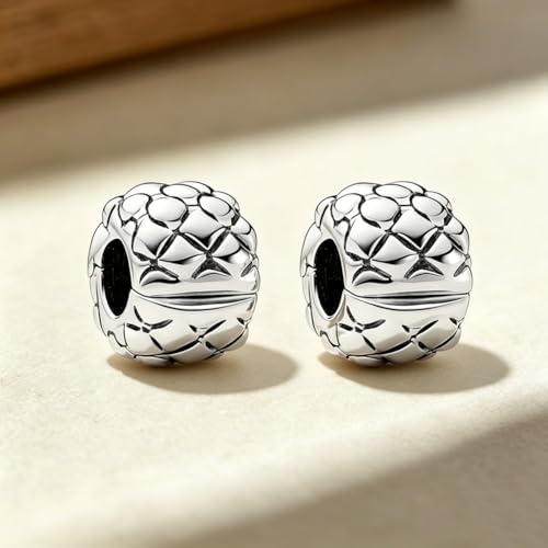 Image of ARTCHARM Clasp Love Safety Chain Charm - Authentic 925 Sterling Silver Heart Beads - Fit European Style Bracelet