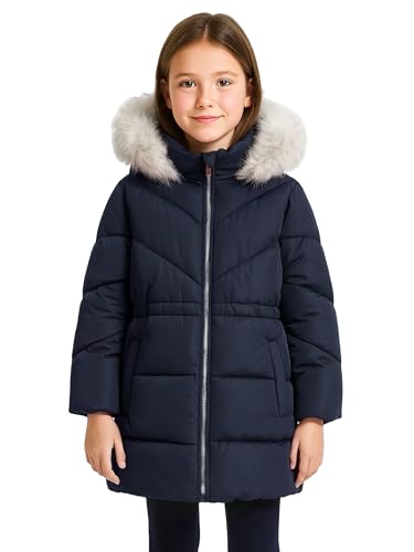 Sunny Sprout Winterjacke mit Kapuze für Mädchen (8-14 Jahre) -...