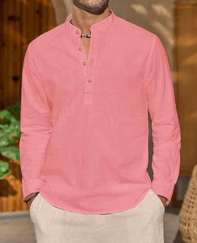Image of Vida Loca Light Yellow Color Men Solid Cotton Blend Straight Kurta Shirt