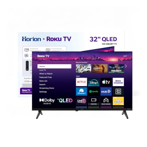 Image of HORION Roku TV 32 inch QLED Smart HD Television with Quantum Dot Color