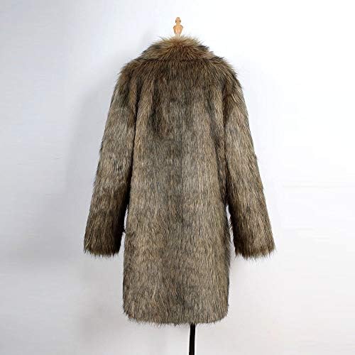 Manteau Long Homme En Fausse Fourrure - Chaud Et Doux Pour Automne-hiver - Fourrure Synthétique éthique - Tailles S à 4XL